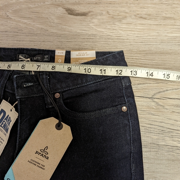 NWT, Prana deep-dyed skinny jeans, 25x31, $150 - Picture 6 of 10